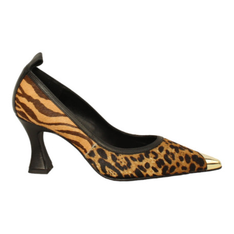 zapato salon piel print animal