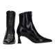 botin acharolado elastco con cremallera frontal linea dalia