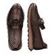 zapato mocasin casual con aplique metal linea loira