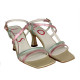 SANDALIA PIEL METALIZADA MULTICOLOR