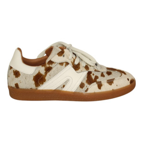 deportivo combinado piel print  modelo blonde cow