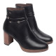 NeroGiardini botin con plataforma y tacon 7,5 cm con detalles caña made in italy