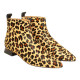 botin tacon 3 cm piel print leo modelo log