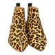botin tacon 3 cm piel print leo modelo log