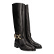 bota con aplique metalizado linea couture