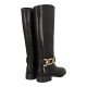 bota con aplique metalizado linea couture
