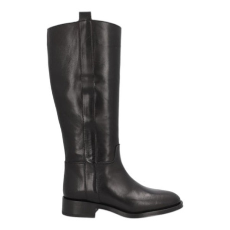 bota tipo montar pieles combinadas linea couture