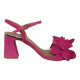 sandalia flor tacon geometrico de 7.5cm modelo bot5201