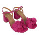 sandalia flor tacon geometrico de 7.5cm modelo bot5201