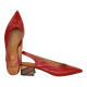 zapato  salon abierto talon con tacon fantasia de 4 cm modelo figata
