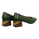 zapato tipo salon con tacon fantasia de 4 cm modelo joia