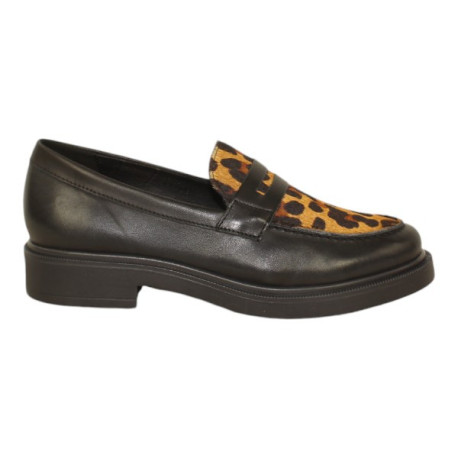 mocasin piso track combinado piel print leo modelo lukas