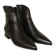 botin punta fina tacon 3 cm con adorno cremallera modelo adeshora