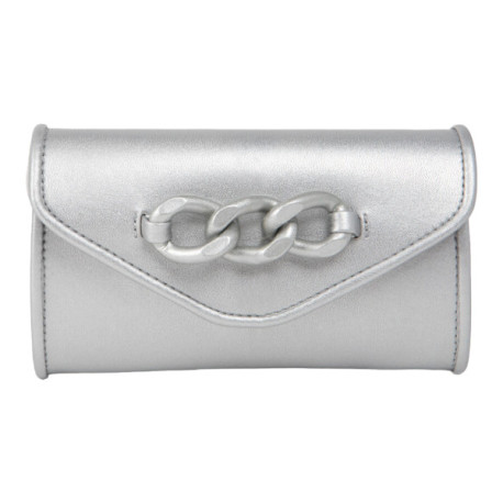 cartera metalizada cadena