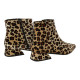 botin tejido print leo