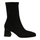 botin con punta cuadrada tacon 5 cm en licra