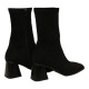 botin con punta cuadrada tacon 5 cm en licra