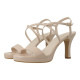 sandalia tiras tacon 9cm con plataforma modelo lesera