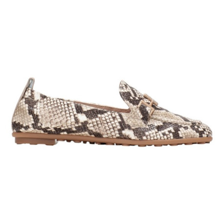 mocasin piel print serpiente linea bombay