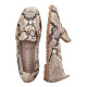 mocasin piel print serpiente linea bombay