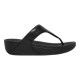 Fitflop LULU Leather Toe-Post Black