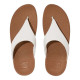 Fitflop LULU Leather Toe-Post Blanco