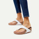 Fitflop LULU Leather Toe-Post Blanco