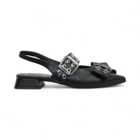 salon con tacon 3 cm abierto talon con lazo y pulsera