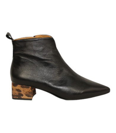 botin tacon forrado print animal de 4 cm