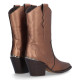 botin cowboy piel metalizada lenea vermont fabricada en españa