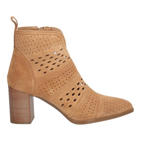 botin tacon 7 cm con calados