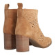 botin tacon 7 cm con calados