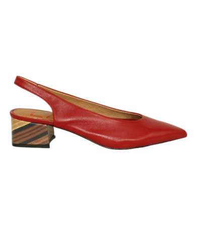 zapato  salon abierto talon con tacon fantasia de 4 cm modelo figata