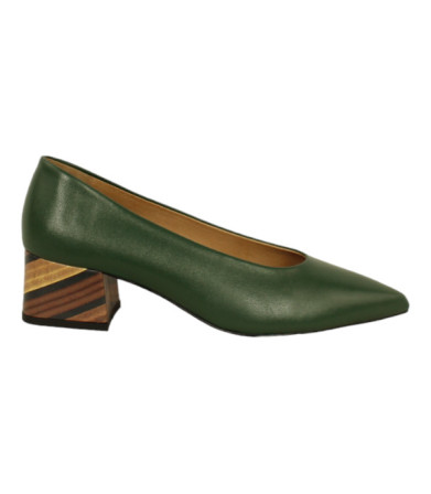 zapato tipo salon con tacon fantasia de 4 cm modelo joia