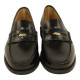 zapato penny loafer piel antic cosido manual modelo la tita