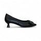 salon tacon 5 cm con lazo con incrustaciones metal y piso goma flexible