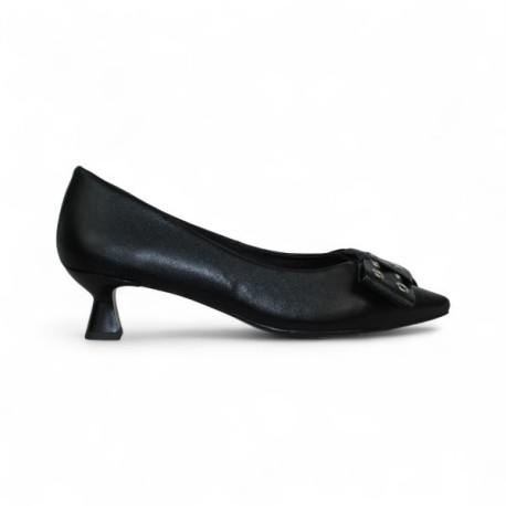 salon tacon 5 cm con lazo con incrustaciones metal y piso goma flexible