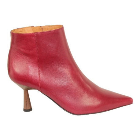 botin tobillero con tacon efecto madera altura 7cm fabricado en españa