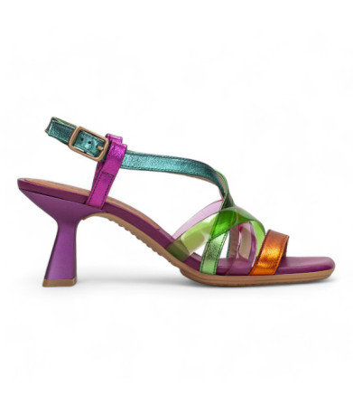 sandalia multicolor linea danielle tacon 6 cm