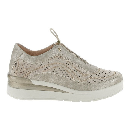 Stonefly cream 38 laminated velour brown