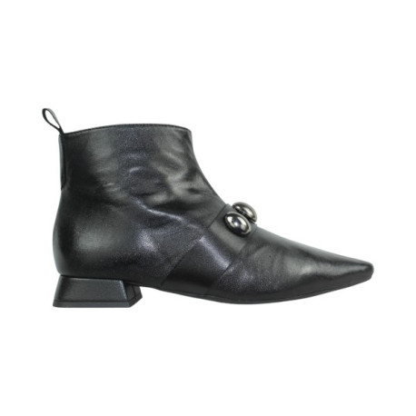botin tacon 3cm con piso cerco y adornos banda con remaches