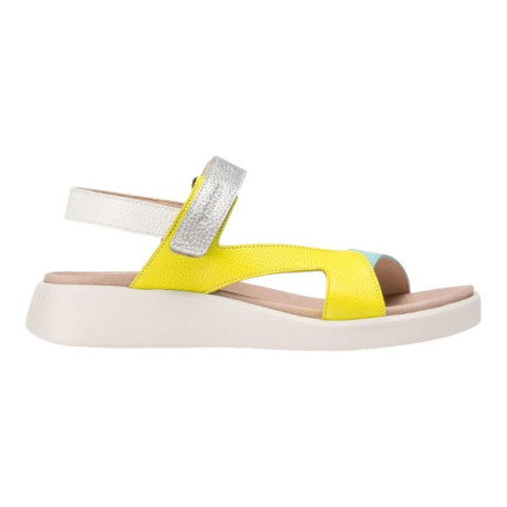 sandalia cuña multicolor modelo hali