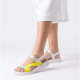 sandalia cuña multicolor modelo hali