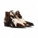 botin cowboy con remaches piel print animal  linea cecile