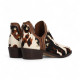 botin cowboy con remaches piel print animal  linea cecile