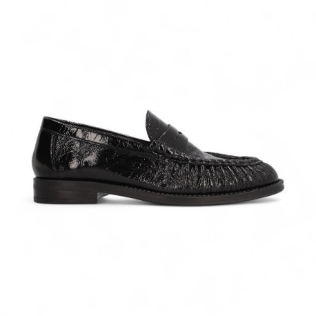 mocasin fruncido linea oxford piel charol