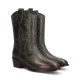 bota cowboy con caña bordada linea queens