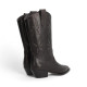 bota cowboy linea western caña bordada con micros
