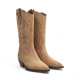 bota cowboy linea western con caña bordada