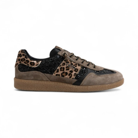 deportivo combinado glitter y print animal